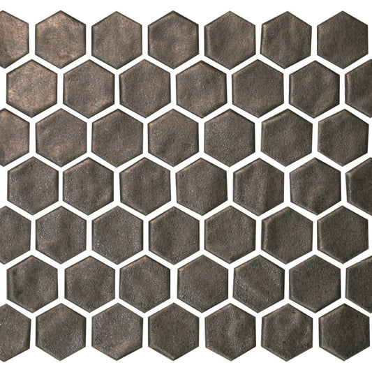 Regina in Dark Gray Mosaic Hexagon Tile
