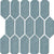Regina in Light Blue Mosaic Picket Tile