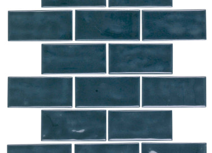 Regina in Dark Blue Mosaic Brick-Joint