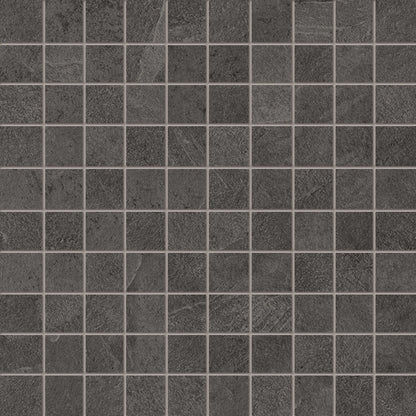 Epitome in Charcoal Mosaic 1x1 Tile