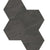Niles in Black Mosaic 6" Hex Tile