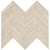 Gallery in White Mosaic Chevron Tile