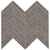 Gallery in Dark Gray Mosaic Chevron Tile
