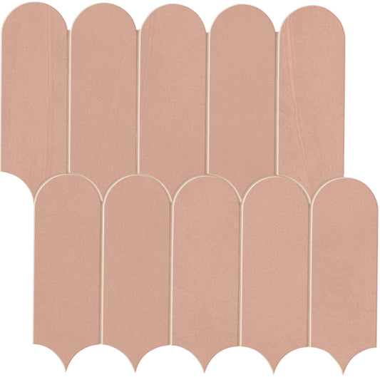 Spectrum in Peach Mosaic 12x12 Tile