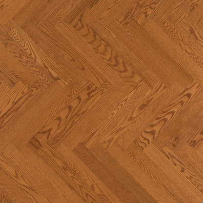 Admiration Engineered - Red Oak in Nevada - 5" Herringbone Smooth Hardwood