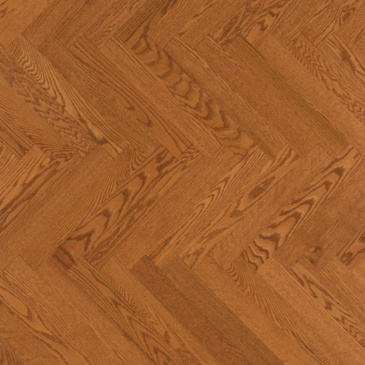 Admiration Engineered - Red Oak in Nevada - 5" Herringbone Smooth Hardwood