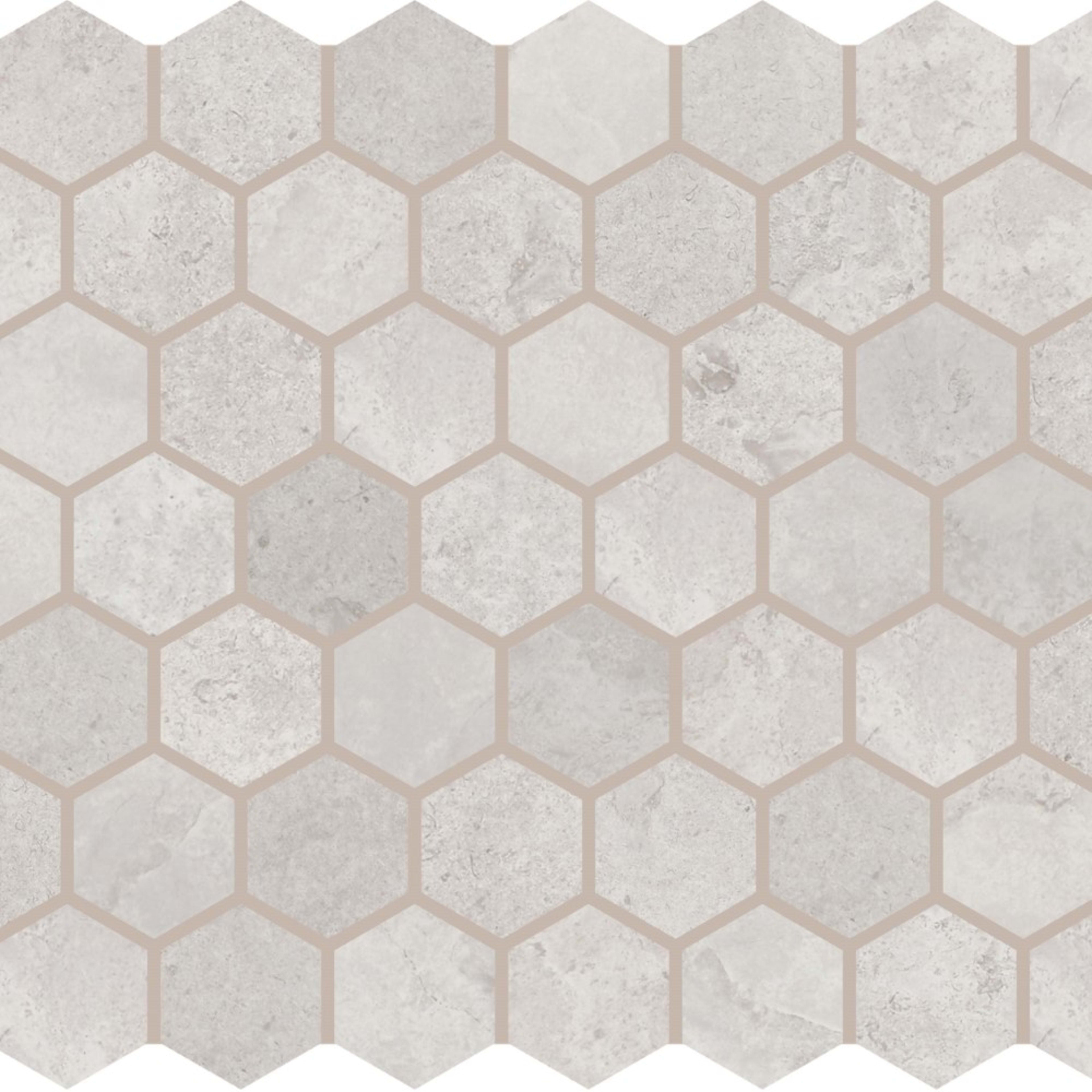 Metric in White Mosaic Tile
