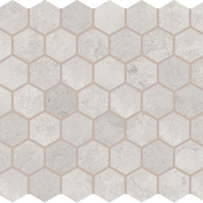 Metric in White Mosaic Tile