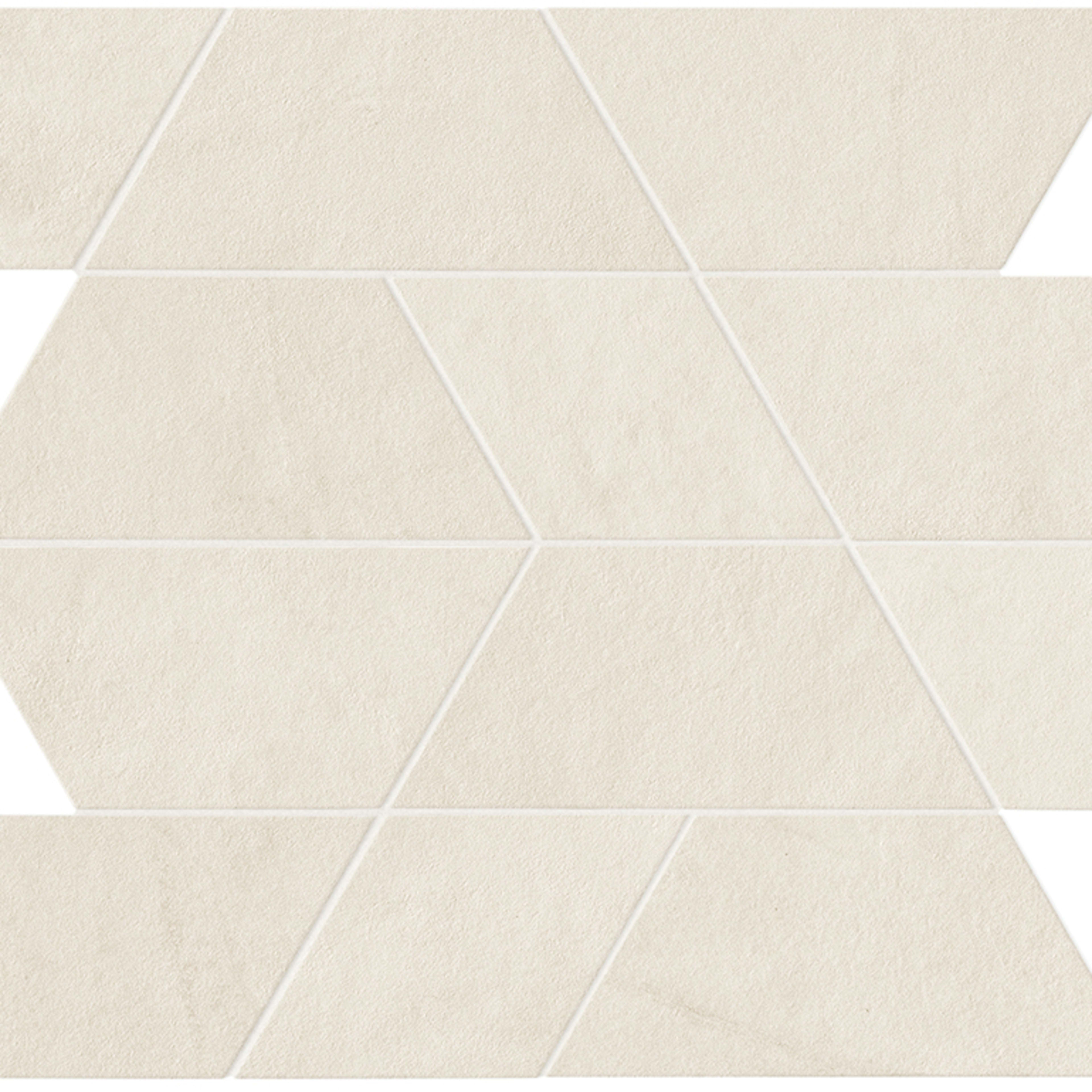 Spectrum in White Mosaic 14x12 Satin Tile