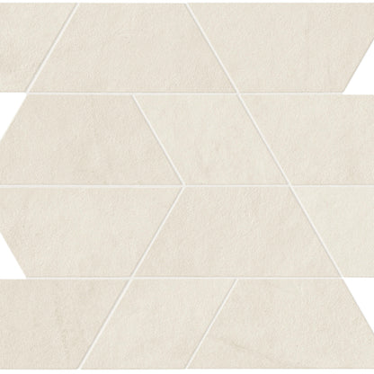 Spectrum in White Mosaic 14x12 Satin Tile