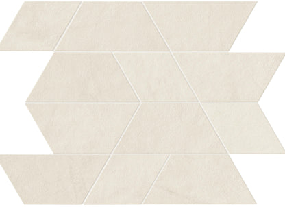 Spectrum in White Mosaic 14x12 Satin