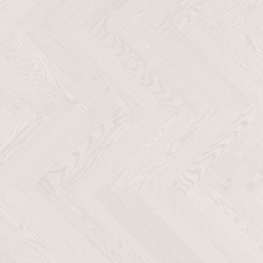 Admiration Engineered - Red Oak in Nordic - 5" Herringbone Smooth Hardwood