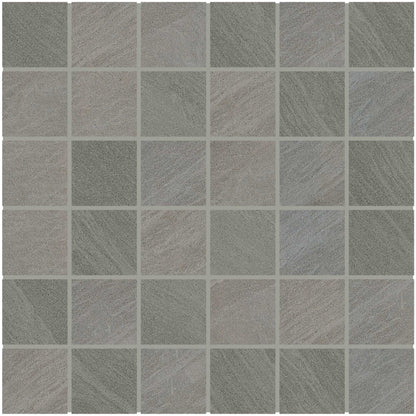 Rift in Gray Mosaic 2x2 Tile