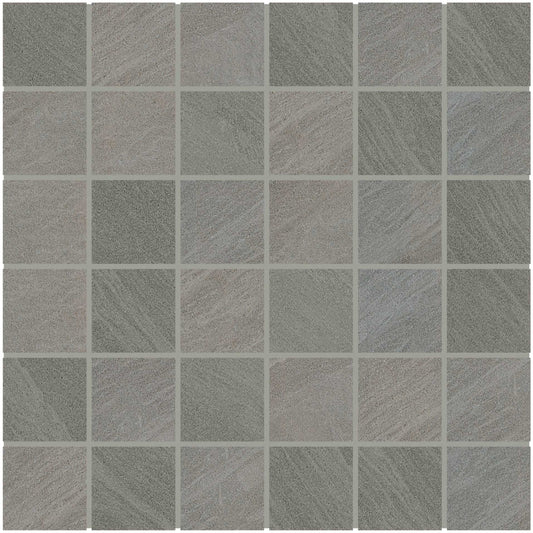 Rift in Gray Mosaic 2x2 Tile