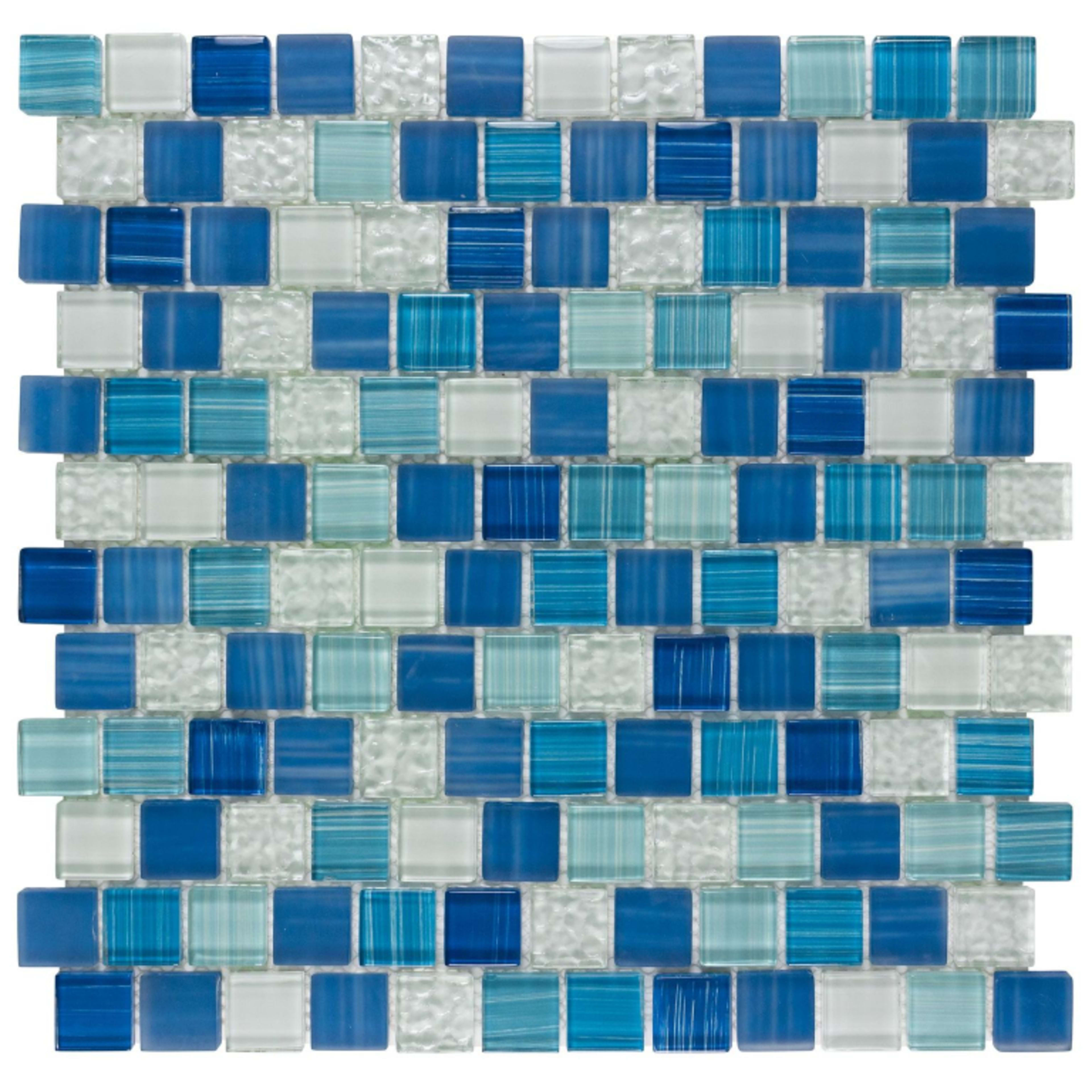 Splash in Aegean Glass Tile