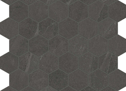 Niles in Black Mosaic 2" Hex