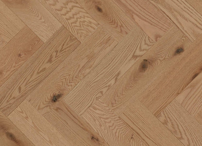 Sweet Memories Engineered - Red Oak Duramatt in Paddle Ball - 5" Herringbone Brushed