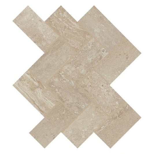 Core Fundamentals - Advantage in Percussion Taupe 2"x4" Herringbone Tile