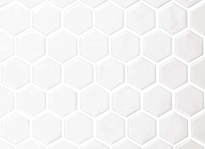 Regina in White Mosaic Hexagon