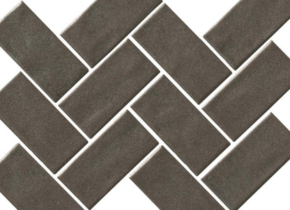 Regina in Dark Gray Mosaic Herringbone