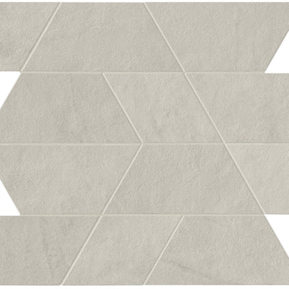 Spectrum in Light Grey Mosaic 14x12 Satin Tile