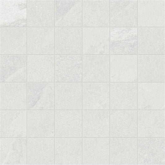 Niles in Light Grey Mosaic 2x2 Tile