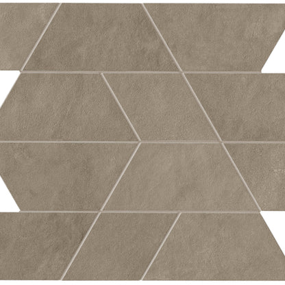 Spectrum in Brown Mosaic 14x12 Satin Tile