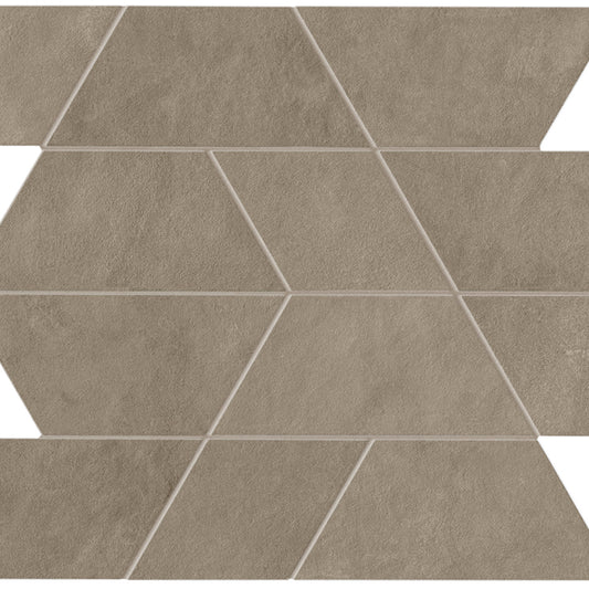 Spectrum in Brown Mosaic 14x12 Satin Tile