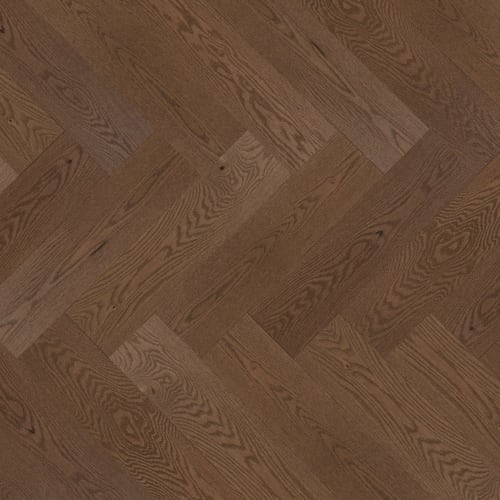 Admiration Engineered - Red Oak in Savanna - 5" Herringbone Brushed