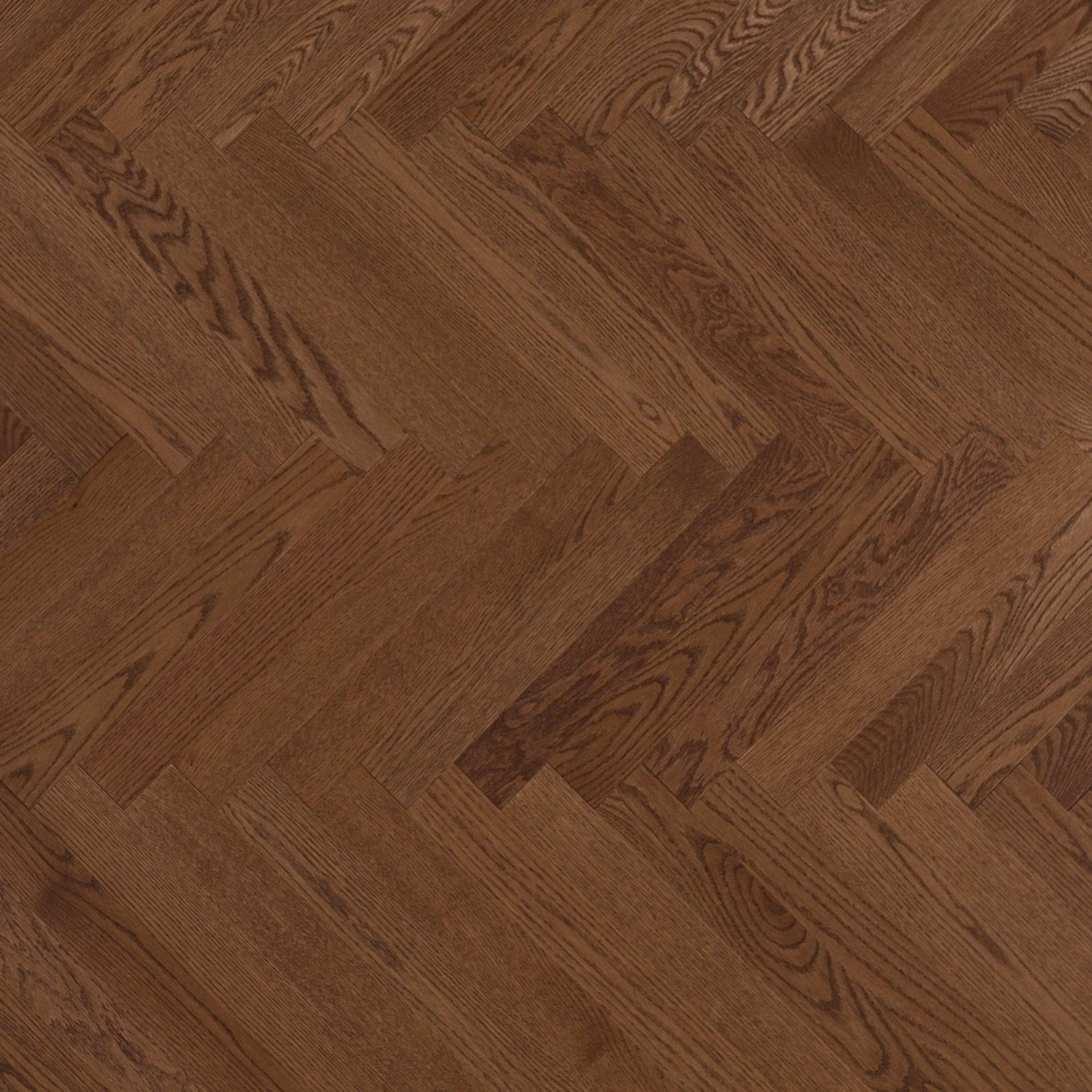 Admiration Engineered - Red Oak in Savanna - 5" Herringbone Smooth Hardwood