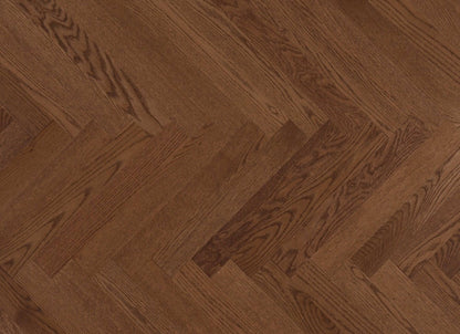 Admiration Engineered - Red Oak in Savanna - 5" Herringbone Smooth