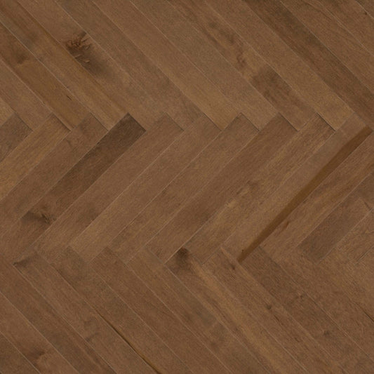 Admiration Engineered - Maple in Savanna - 5" Herringbone Smooth Hardwood
