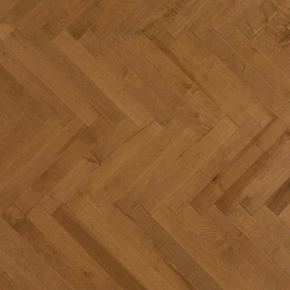 Admiration Engineered - Maple in Sierra - 5" Herringbone Smooth Hardwood