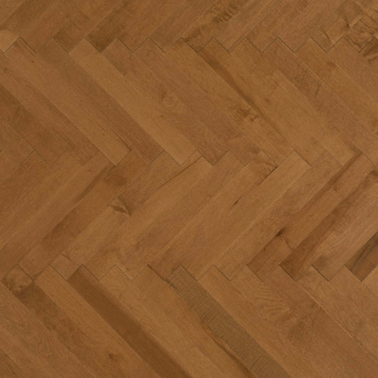 Admiration Engineered - Maple in Sierra - 5" Herringbone Smooth Hardwood