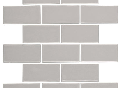 Regina in Light Gray Mosaic Brick-Joint