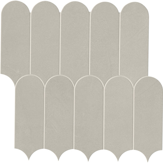Spectrum in Light Grey Mosaic 12x12 Tile