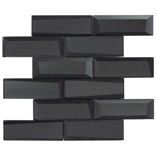 Monet Magic in Smokey Bricks Glass Tile