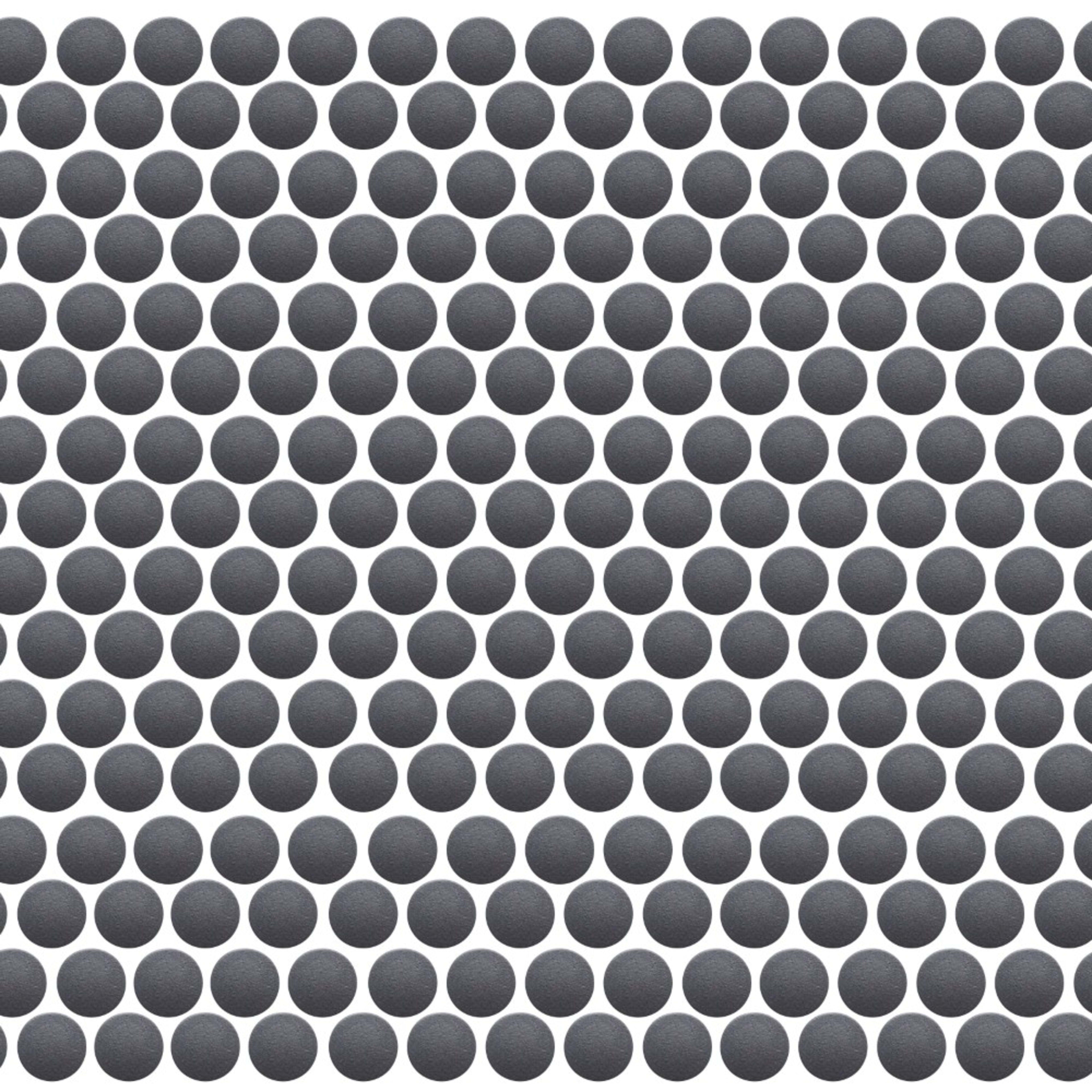 Back to Basics in Grey Mosaic Penny Round Tile