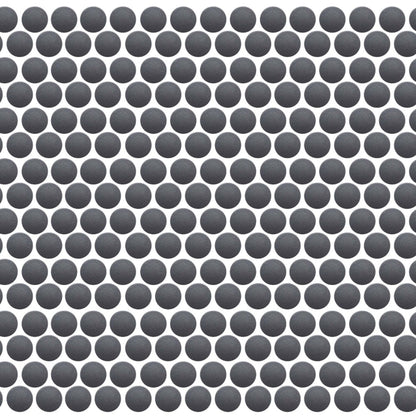 Back to Basics in Grey Mosaic Penny Round Tile