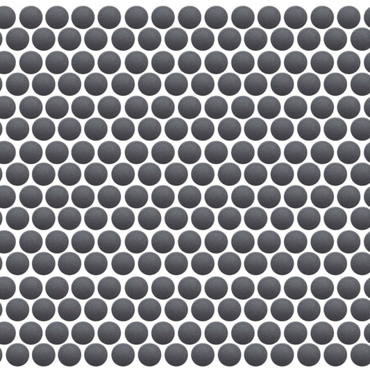 Back to Basics in Grey Mosaic Penny Round Tile
