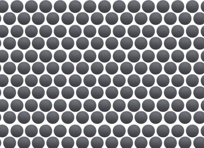 Back to Basics in Grey Mosaic Penny Round
