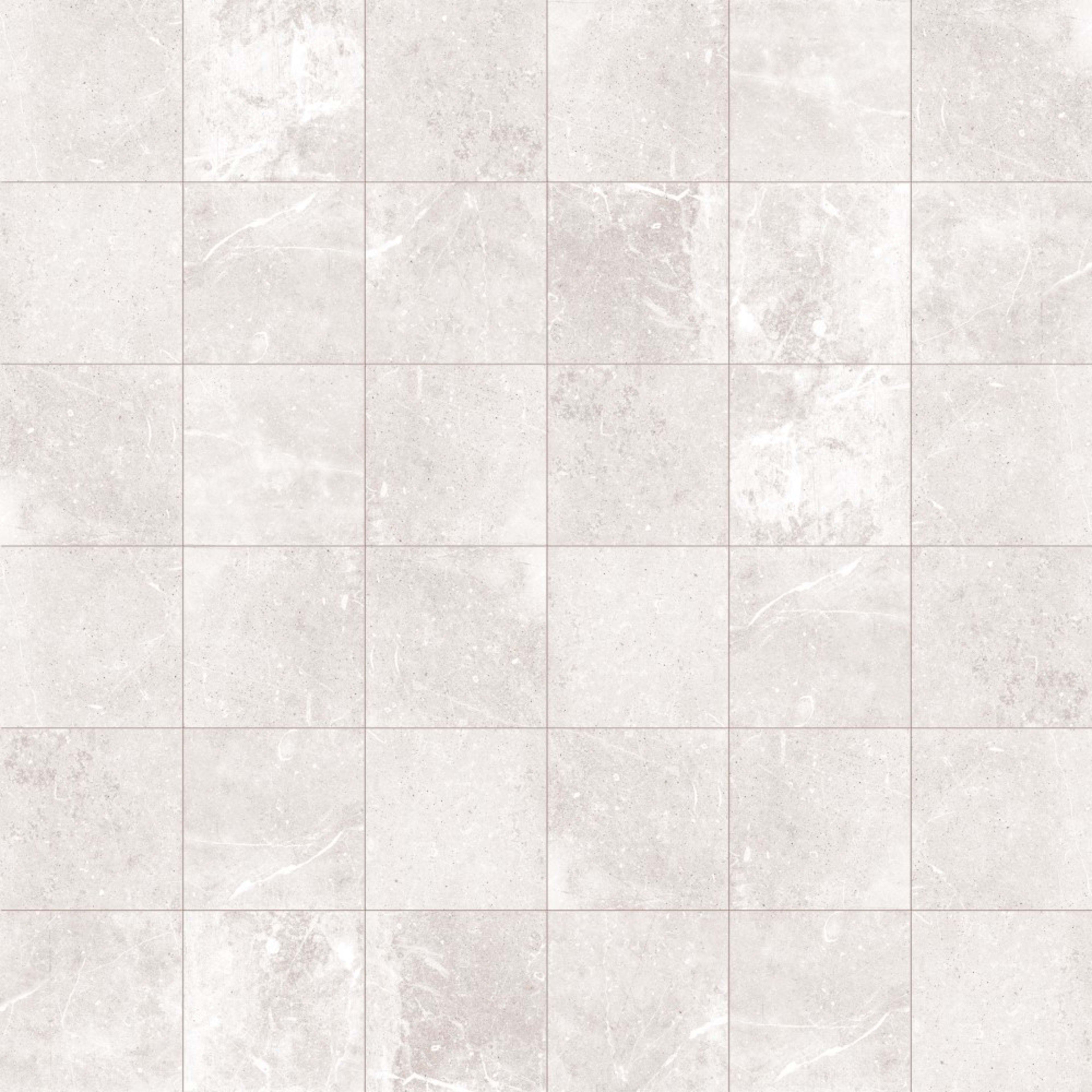 York in White Mosaic Tile
