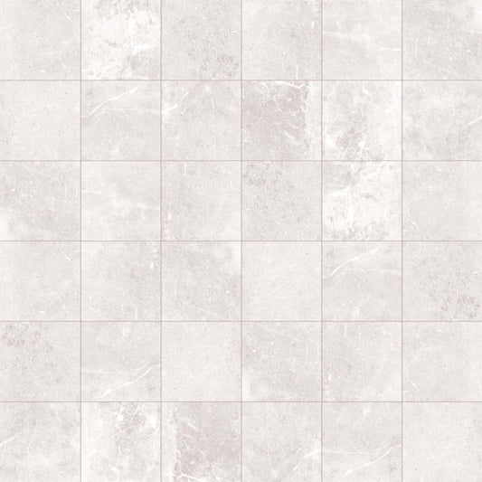 York in White Mosaic Tile