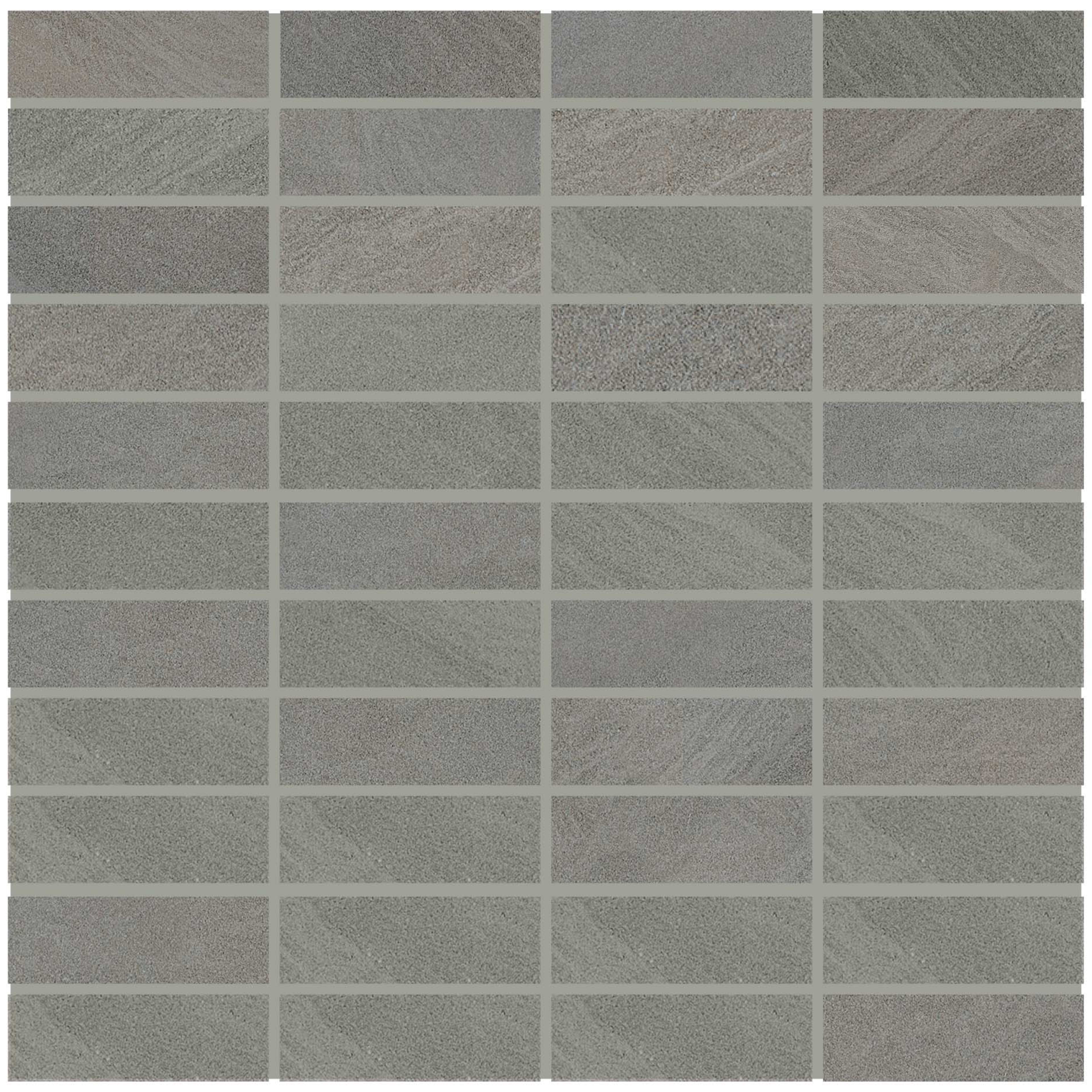 Rift in Gray Mosaic Stacked Tile