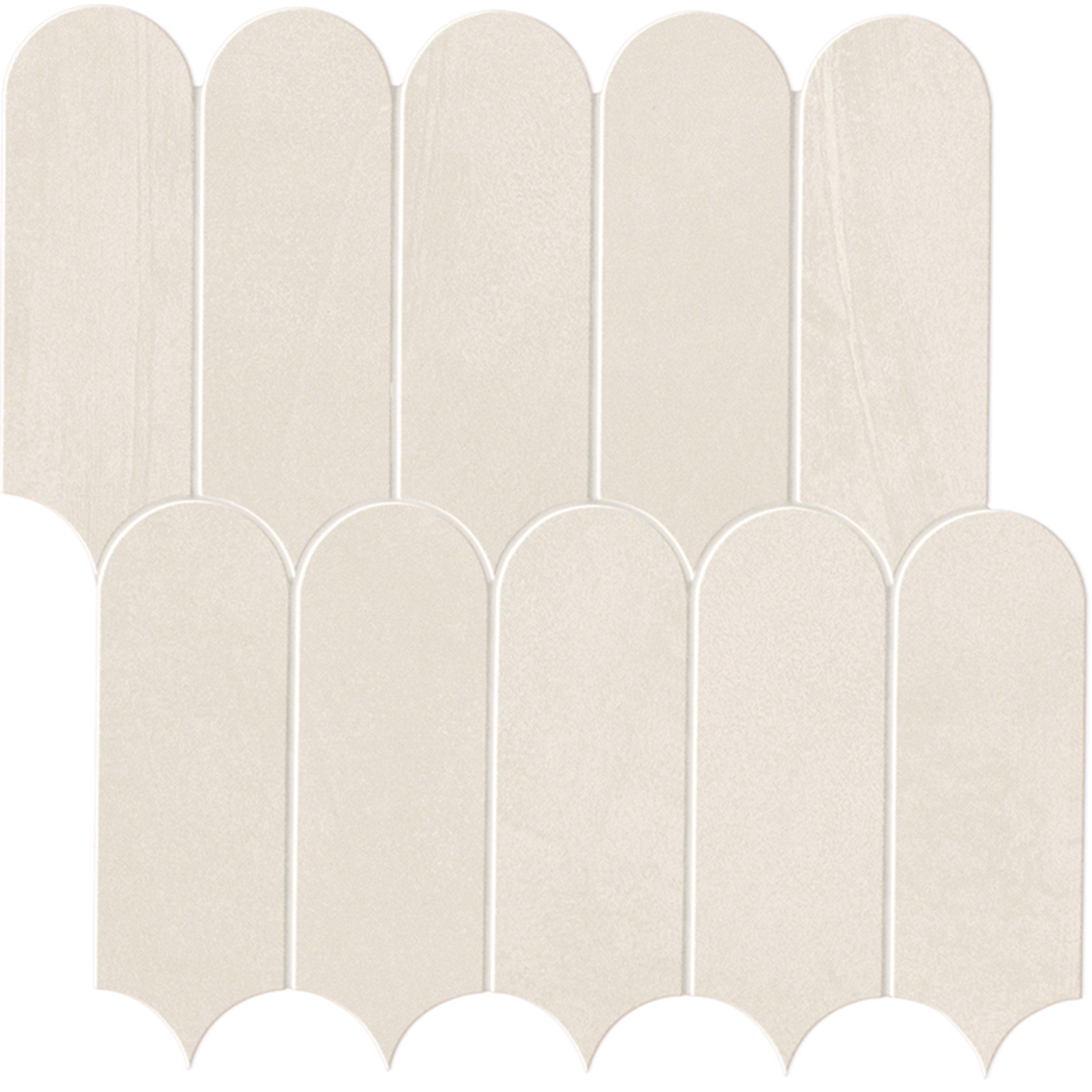 Spectrum in White Mosaic 12x12 Tile