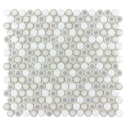 Watercolors in Misty Harbor Glass Tile
