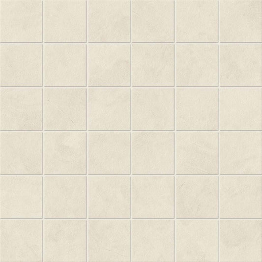 Spectrum in White Mosaic 2x2 Tile
