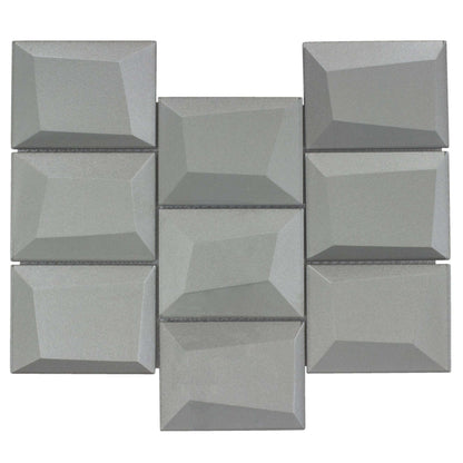 Monet Magic in Foggy Blocks Glass Tile