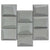 Monet Magic in Foggy Blocks Glass Tile