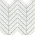 Marble Winter Frost in Winter Frost Chevron Mosaic - Mesh Mosaic Natural Stone